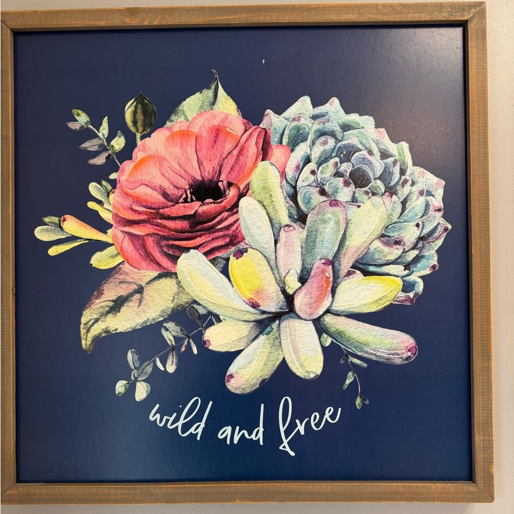 Floral wall decor